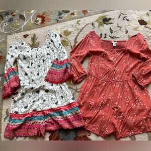 MUDD Arizona Floral and Patterned Romper Set